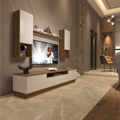 Decoraktiv Trio 5DAS Mdf Tv Ünitesi Tv Sehpası Pera - Beyaz
