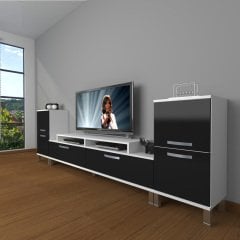 Decoraktiv Ekoflex On2 Slm Krom Ayaklı Tv Ünitesi Tv Sehpası