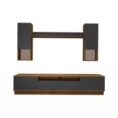Decoraktiv Trio 5DAS Mdf Tv Ünitesi Tv Sehpası Pera - Antrasit