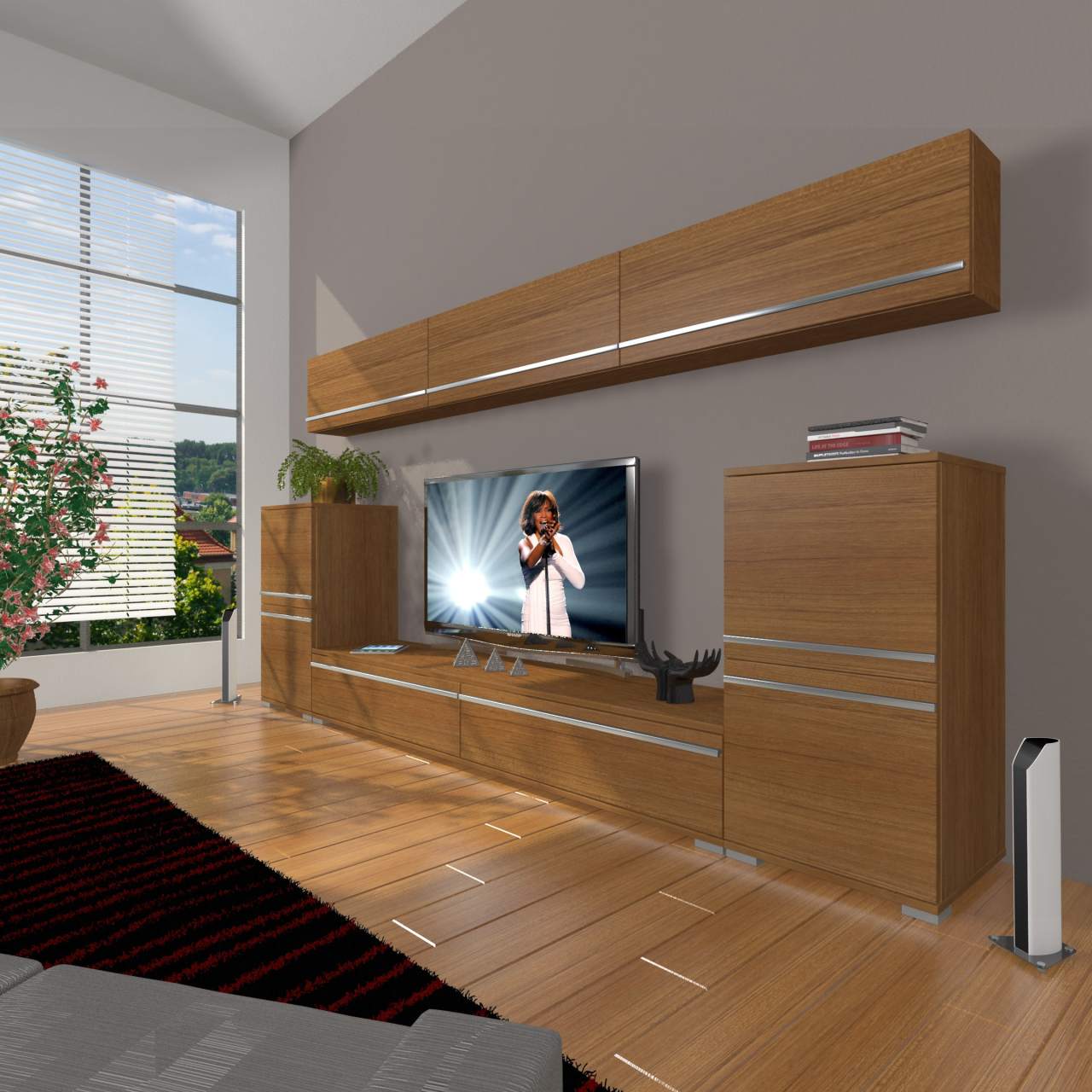 Decoraktiv Eko 9 Mdf Std Tv Ünitesi Tv Sehpası Ceviz