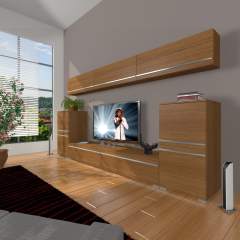 Decoraktiv Eko 9 Mdf Std Tv Ünitesi Tv Sehpası Ceviz