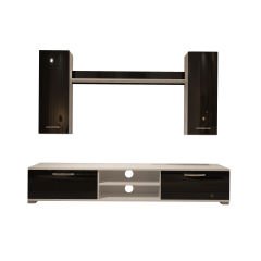 Decoraktiv Eko 5D Mdf Dvd Tv Ünitesi Tv Sehpası Beyaz - Siyah