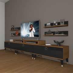 Decoraktiv Ekoflex 270r Mdf Gold Tv Ünitesi Tv Sehpası