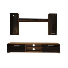 Decoraktiv Eko 5D Mdf Dvd Tv Ünitesi Tv Sehpası Ceviz - Siyah