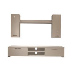 Decoraktiv Eko 5D Mdf Dvd Tv Ünitesi Tv Sehpası Parlak Beyaz