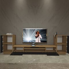 Decoraktiv Trio On2S Mdf Tv Ünitesi Tv Sehpası Pera - Siyah