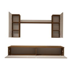 Decoraktiv Eko 5D Slm Std Tv Ünitesi Tv Sehpası Ceviz - Beyaz