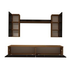 Decoraktiv Eko 5D Slm Std Tv Ünitesi Tv Sehpası Ceviz - Siyah