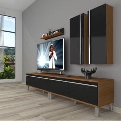 Decoraktiv Eko 5200T Mdf Krom Ayaklı Tv Ünitesi Tv Sehpası