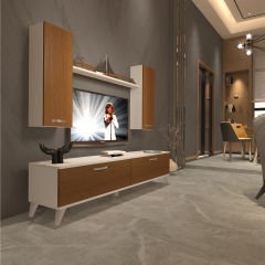 Decoraktiv Eko 5D Slm Std Retro Tv Ünitesi Tv Sehpası Beyaz - Ceviz