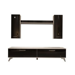 Decoraktiv Eko 5D Slm Std Retro Tv Ünitesi Tv Sehpası Beyaz - Siyah