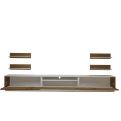 Decoraktiv Trendstyle 270RS Mdf Tv Ünitesi Tv Sehpası Beyaz - Ceviz