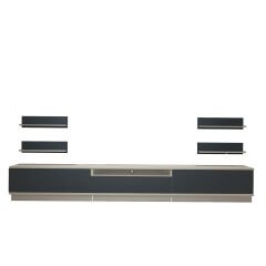 Decoraktiv Trendstyle 270RS Mdf Tv Ünitesi Tv Sehpası Beyaz - Antrasit