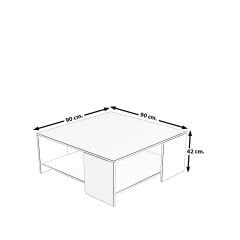 Trendstyle 4s Mdf Tv Ünitesi ve Orta Sehpa 2'li Set Parlak Beyaz
