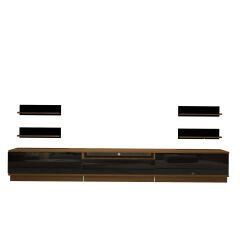 Decoraktiv Trendstyle 270RS Mdf Tv Ünitesi Tv Sehpası Ceviz - Siyah