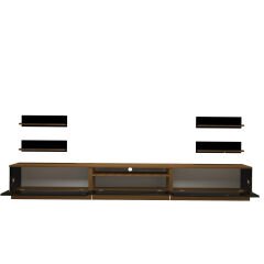 Decoraktiv Trendstyle 270RS Mdf Tv Ünitesi Tv Sehpası Ceviz - Siyah