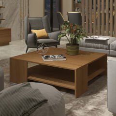 Trendstyle 4s Mdf Tv Ünitesi ve Orta Sehpa 2'li Set Ceviz