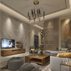 Trendstyle 4s Mdf Tv Ünitesi ve Orta Sehpa 2'li Set Ceviz