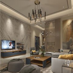 Trendstyle 4s Mdf Tv Ünitesi ve Orta Sehpa 2'li Set Ceviz - Antrasit