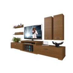 Decoraktiv Flex 5D Mdf Tv Ünitesi Tv Sehpası Ceviz