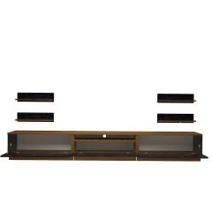 Decoraktiv Trendstyle 270RS Mdf Tv Ünitesi Tv Sehpası Ceviz - Siyah Mermer