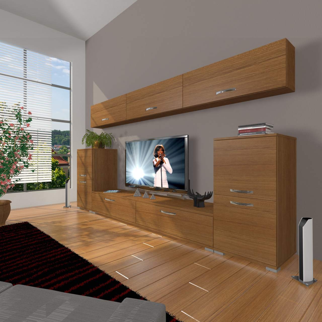 Decoraktiv Eko 9 Slm Std Tv Ünitesi Tv Sehpası Ceviz