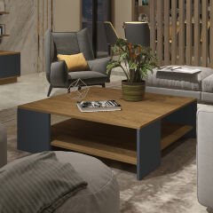 Trendstyle 4s Mdf Tv Ünitesi ve Orta Sehpa 2'li Set Pera - Antrasit