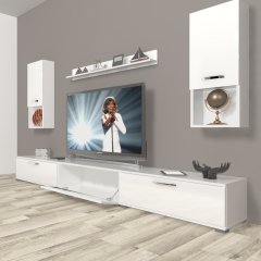 Decoraktiv Eko 270da Slm Tv Ünitesi Tv Sehpası Parlak Beyaz