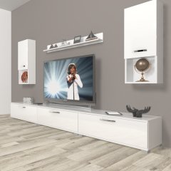 Decoraktiv Eko 270da Slm Tv Ünitesi Tv Sehpası Parlak Beyaz