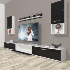 Decoraktiv Eko 270da Slm Tv Ünitesi Tv Sehpası Beyaz - Siyah