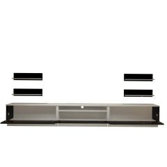 Decoraktiv Trendstyle 270R Mdf Tv Ünitesi Tv Sehpası Beyaz - Siyah