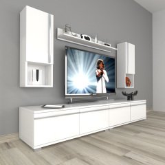 Decoraktiv Eko 5200TA Mdf Tv Ünitesi Tv Sehpası Parlak Beyaz