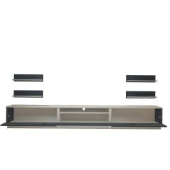 Decoraktiv Trendstyle 270R Mdf Tv Ünitesi Tv Sehpası Beyaz - Antrasit