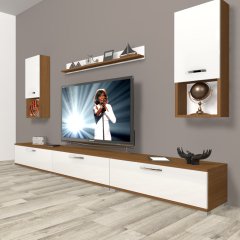 Decoraktiv Eko 270da Slm Tv Ünitesi Tv Sehpası Ceviz - Beyaz