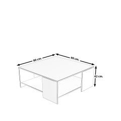 Trendstyle 4s Mdf Tv Ünitesi ve Orta Sehpa 2'li Set Beyaz - Pera