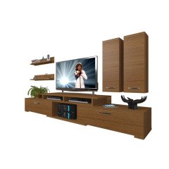 Decoraktiv Flex 5D130 Mdf Tv Ünitesi Tv Sehpası Ceviz