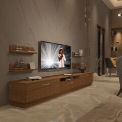 Decoraktiv Trendstyle 270R Mdf Tv Ünitesi Tv Sehpası Ceviz