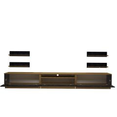Decoraktiv Trendstyle 270R Mdf Tv Ünitesi Tv Sehpası Pera - Siyah Mermer
