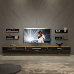 Decoraktiv Trendstyle 270R Mdf Tv Ünitesi Tv Sehpası Pera - Siyah