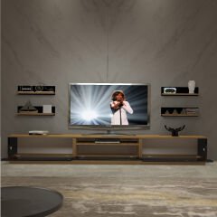 Decoraktiv Trendstyle 270R Mdf Tv Ünitesi Tv Sehpası Pera - Siyah