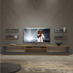 Decoraktiv Trendstyle 270R Mdf Tv Ünitesi Tv Sehpası Pera - Antrasit