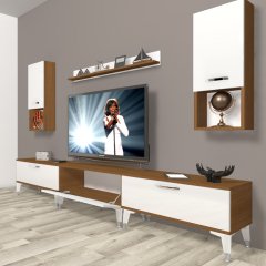 Decoraktiv Eko 270da Slm Silver Tv Ünitesi Tv Sehpası Ceviz - Beyaz