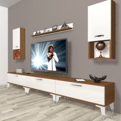 Decoraktiv Eko 270da Slm Silver Tv Ünitesi Tv Sehpası Ceviz - Beyaz