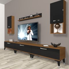 Decoraktiv Eko 270da Slm Silver Tv Ünitesi Tv Sehpası Ceviz - Siyah