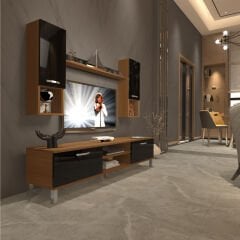 Decoraktiv Eko 5DA Slm Dvd Krom Ayaklı Tv Ünitesi Tv Sehpası