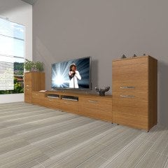 Decoraktiv Eko 9200 Mdf Tv Ünitesi Tv Sehpası Ceviz