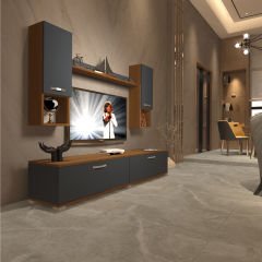 Decoraktiv Eko 5DA Mdf Std Tv Ünitesi Tv Sehpası Ceviz - Antrasit