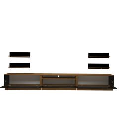 Decoraktiv Trendstyle 270RS Slm Tv Ünitesi Tv Sehpası Ceviz - Siyah