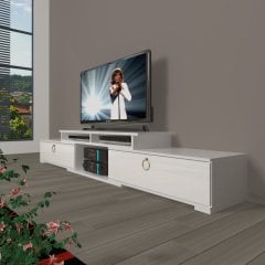 Decoraktiv Flex 130 Mdf Gold Tv Ünitesi Tv Sehpası