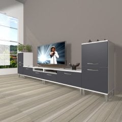 Decoraktiv Eko 9200 Mdf Krom Ayaklı Tv Ünitesi Tv Sehpası